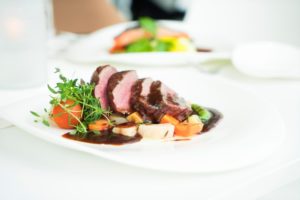 Plated catering menu