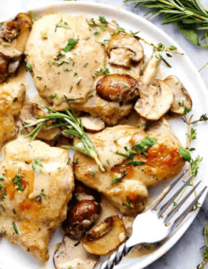 mushroom chicken family catering