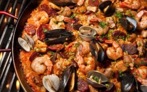 paella catering dish