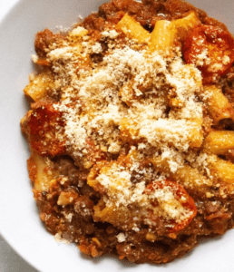 rigatoni bolognese catering
